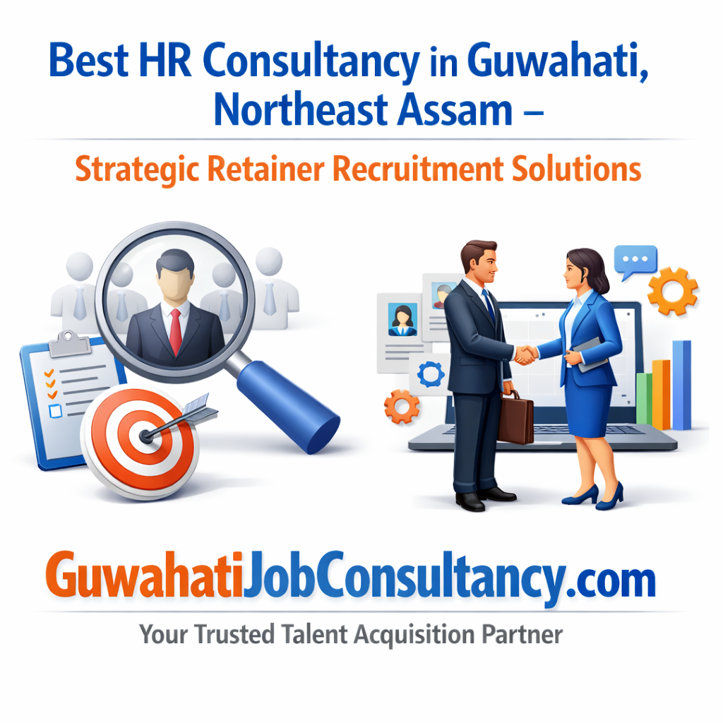 Best HR Consultancy in Guwahati, Northeast Assam – Strategic Retainer Recruitment Solutions GuwahatiJobConsultancy.com – Your Trusted Talent Acquisition Partner