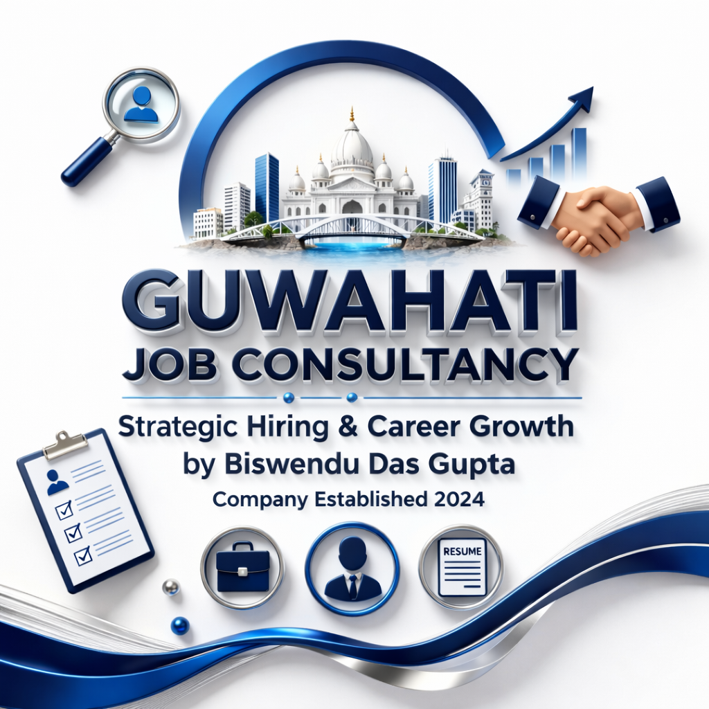 Guwahati Job Consultancy – Strategic Hiring & Career Growth by Biswendu Das Gupta, Company Established 2024, Guwahati Job Consultancy Owner Name: Biswendu Das Gupta