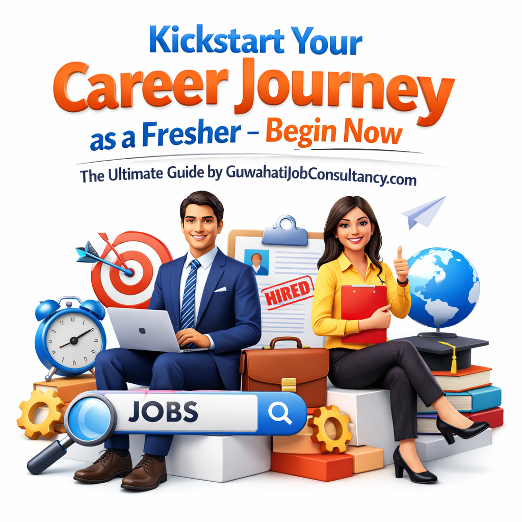 Kickstart Your Career Journey as a Fresher – Begin Now The Ultimate Guide by GuwahatiJobConsultancy.com