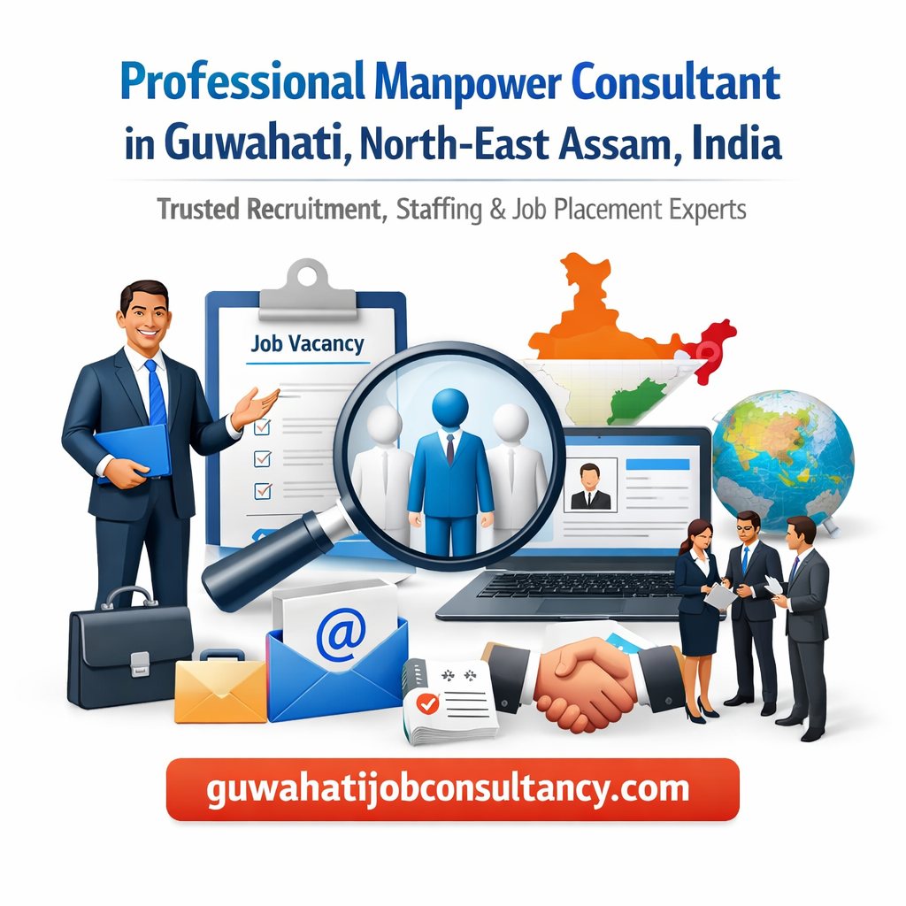 Professional Manpower Consultant in Guwahati, North-East Assam, India Trusted Recruitment, Staffing & Job Placement Experts guwahatijobconsultancy.com