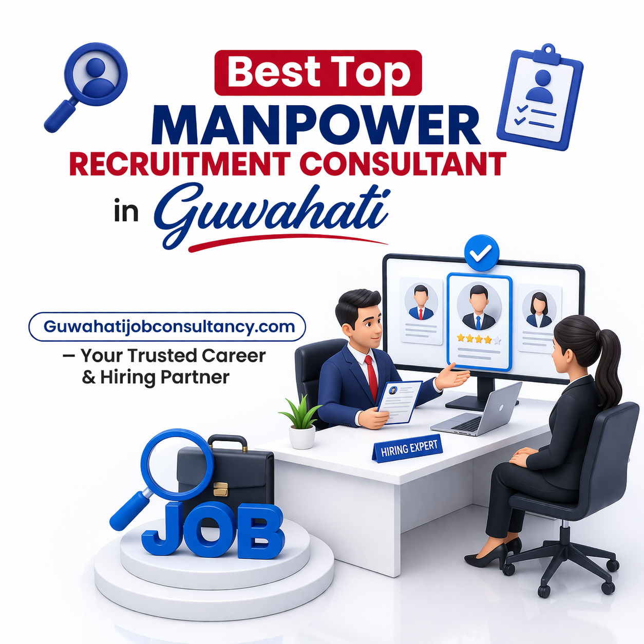 Best Top Manpower Recruitment Consultant in Guwahati Guwahatijobconsultancy.com – Your Trusted Career & Hiring Partner